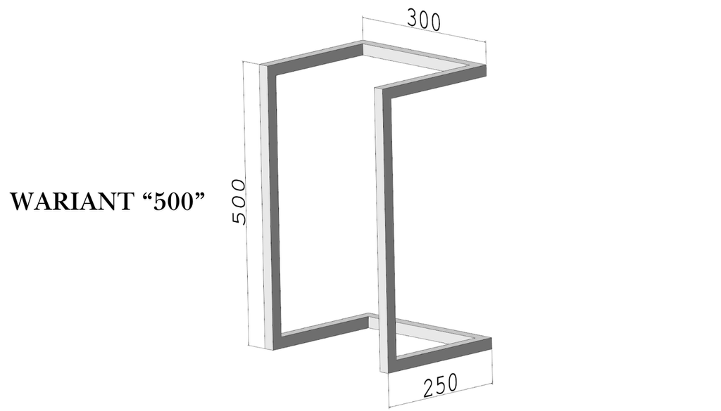 Organizer na ręczniki ROLLBOX 20 – ścienny (500 / 900) – metalowy wieszak ścienny na ręczniki loft