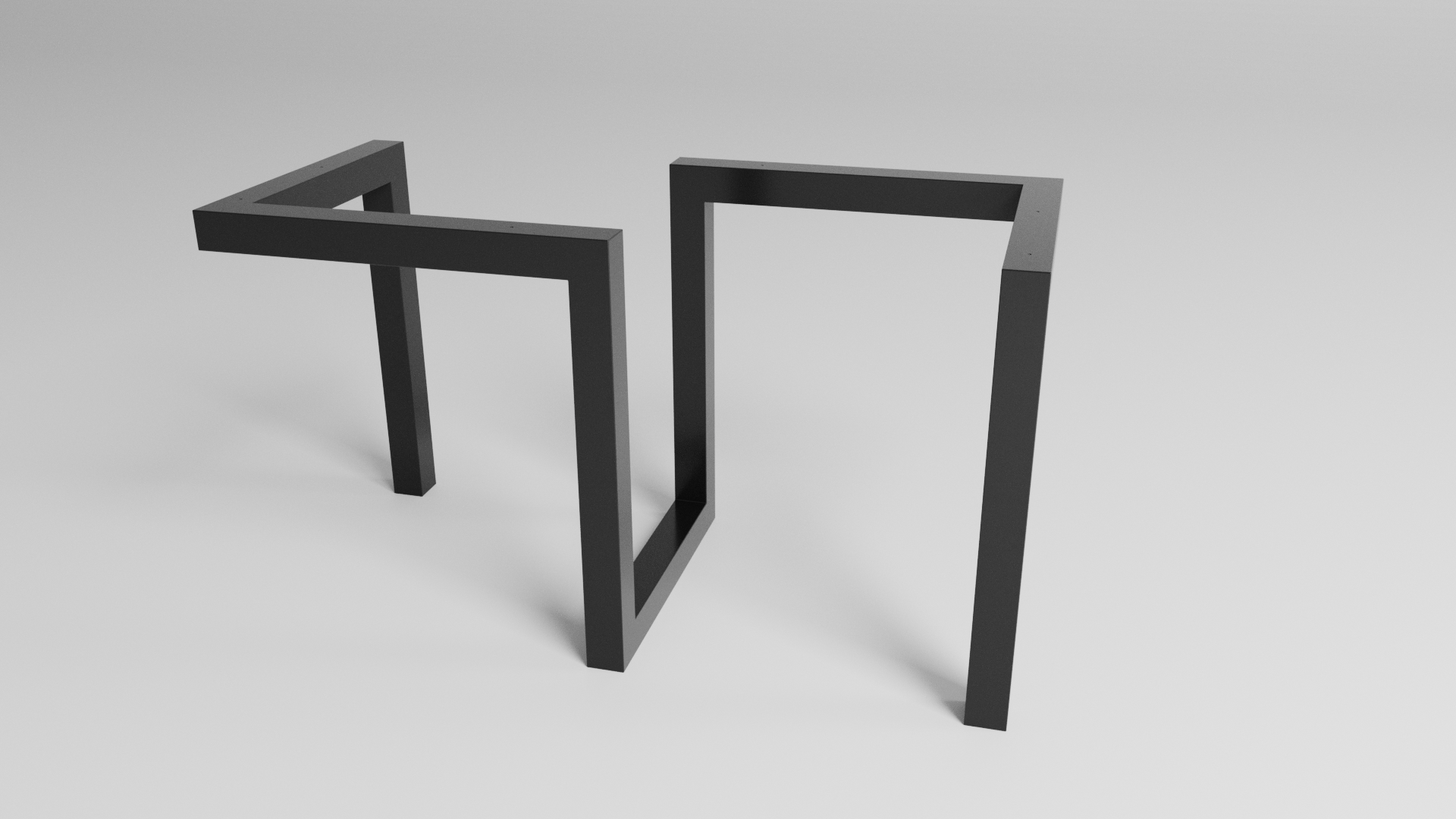 Podstawa do stołu Loft Zygzak 900 – metalowy stelaż do stołu loft