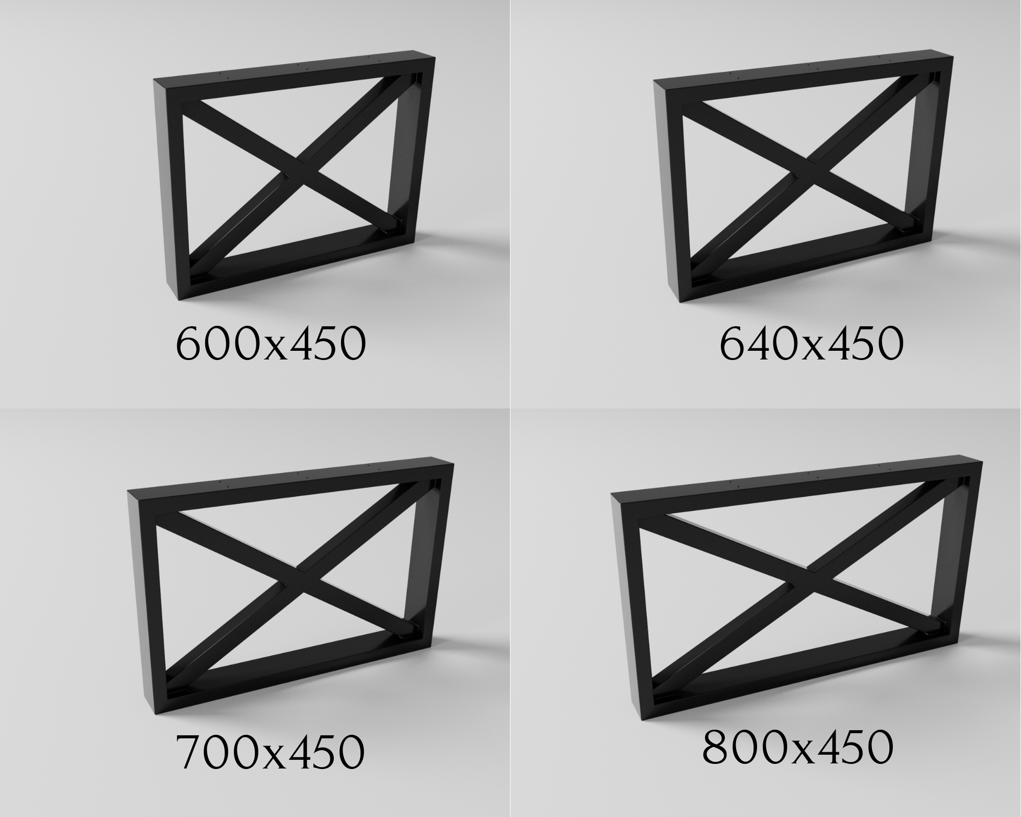 Podstawa do stołu FrameX 720 – metalowy stelaż do stołu loft