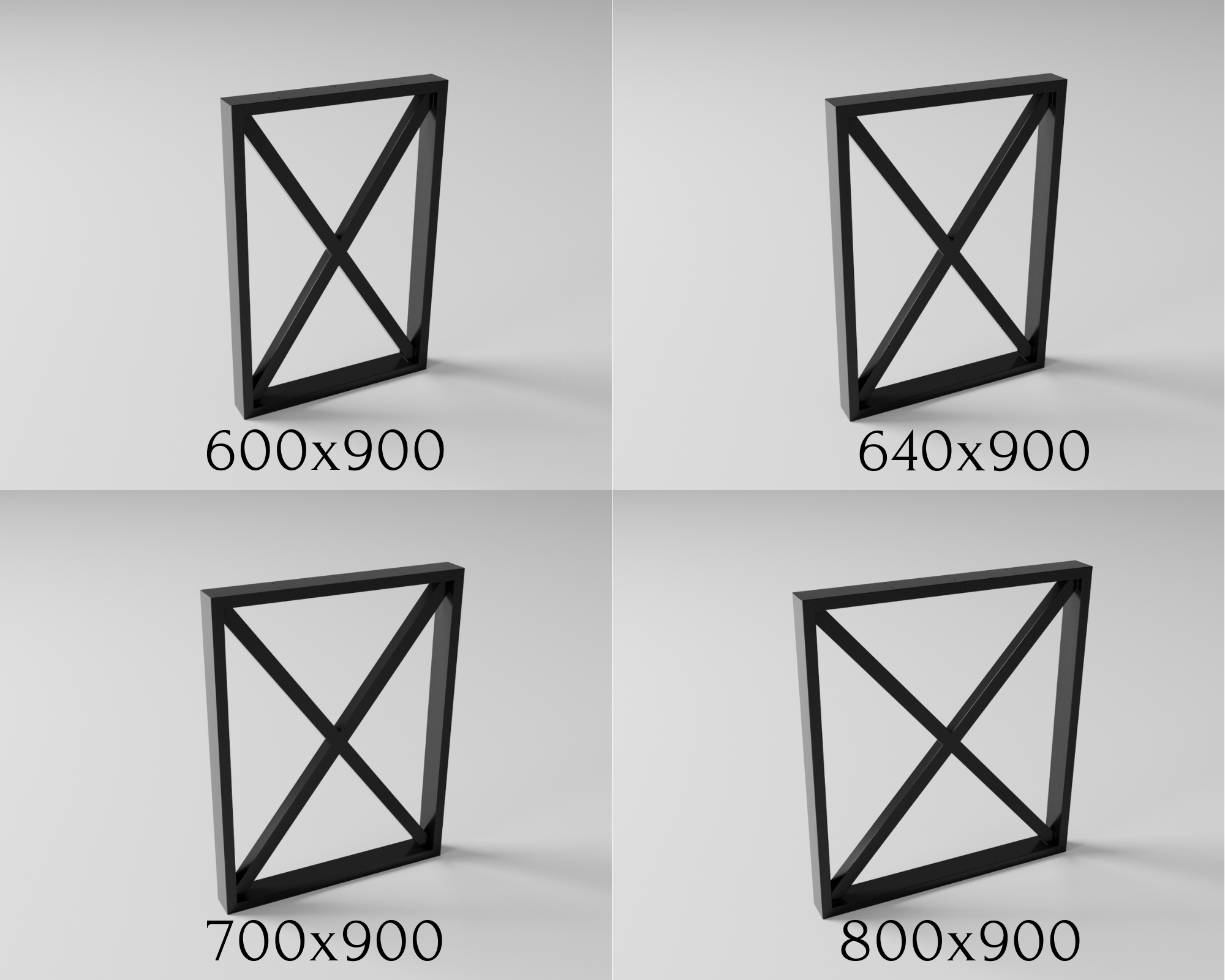 Podstawa do stołu FrameX 900 – metalowy stelaż do stołu loft