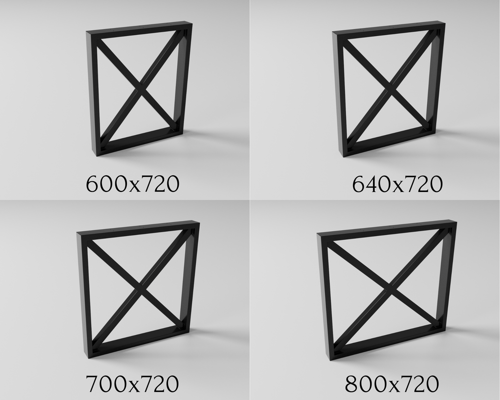 Podstawa do stołu FrameX 720 – metalowy stelaż do stołu loft