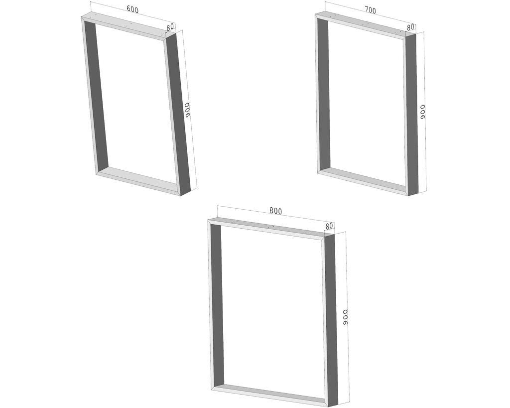 Podstawa stołu O-FRAME 900 – metalowy stelaż do stołu loft