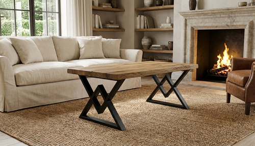 Podstawa do stołu X-Klepsydra 450 – metalowy stelaż do stołu loft