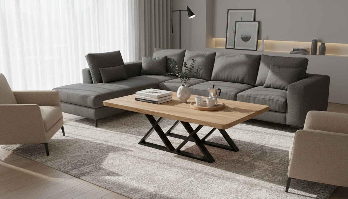 Podstawa do stołu X-Klepsydra 450 – metalowy stelaż do stołu loft