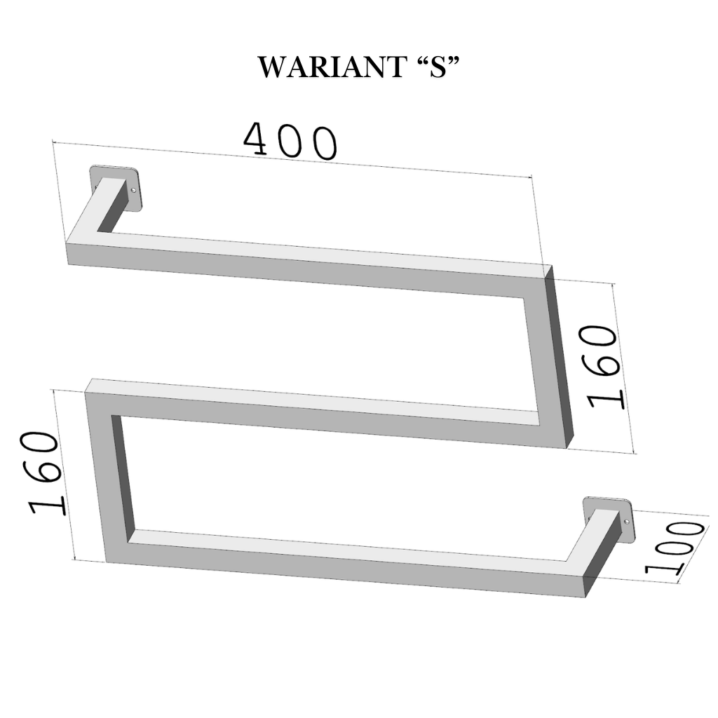 Wieszak na ręczniki Z-LINE – ścienny (S/M/L/XL) – metalowy wieszak ścienny na ręczniki loft