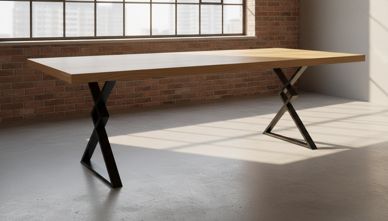 Podstawa do stołu X-Klepsydra 900 – metalowy stelaż do stołu loft