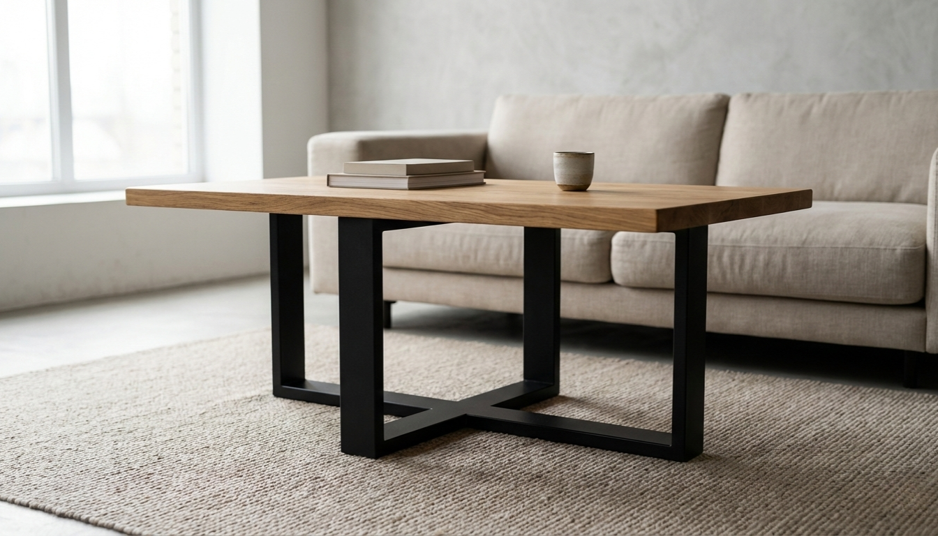 Podstawa do stołu okrągłego CROSS 80/20 – metalowy stelaż do stołu loft