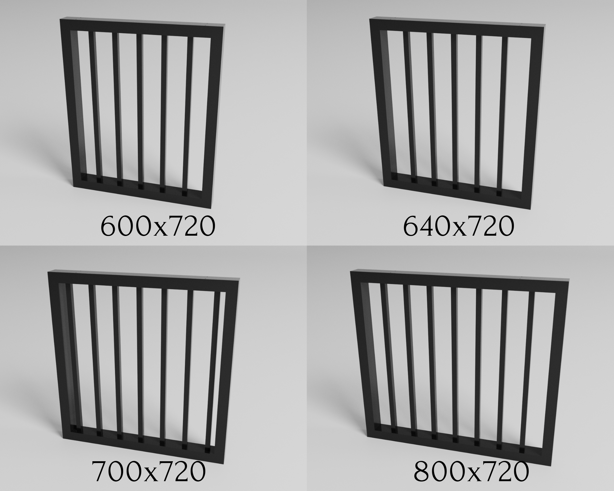 Metalowe nogi do stołu Lamel 720 – metalowe nogi do stołu loft