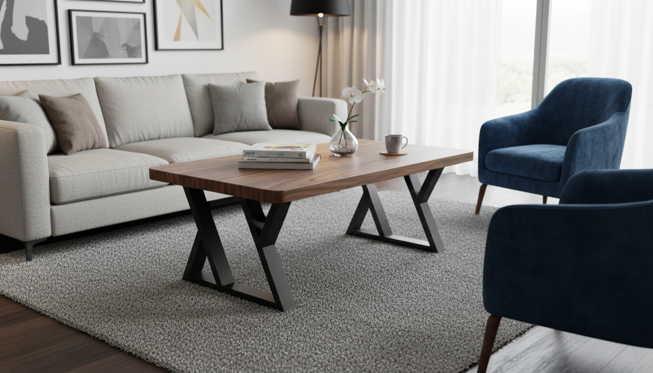 Podstawa stołu X-CROSS 720 – metalowy stelaż do stołu loft