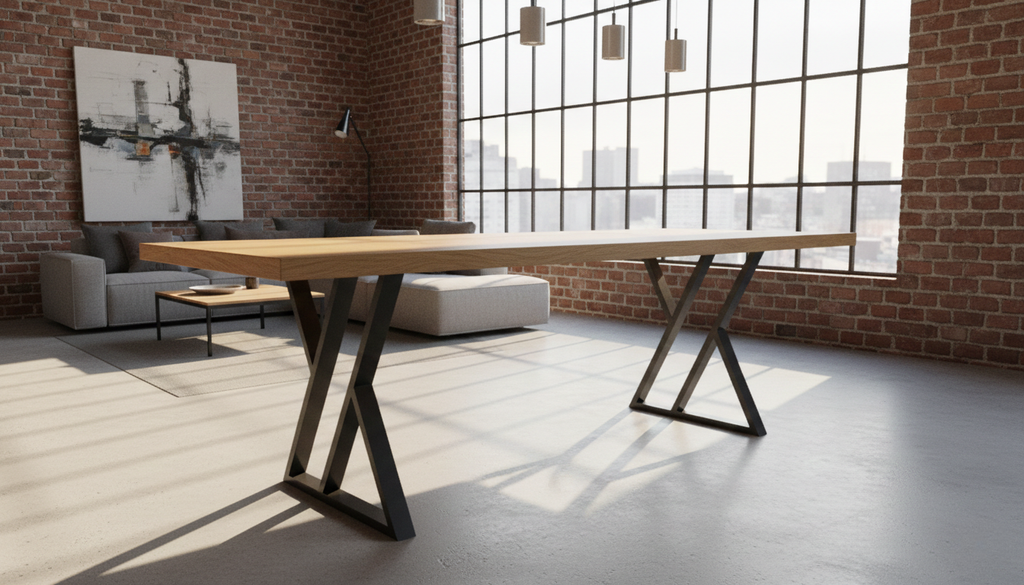 Podstawa stołu X-CROSS 900 – metalowy stelaż do stołu loft