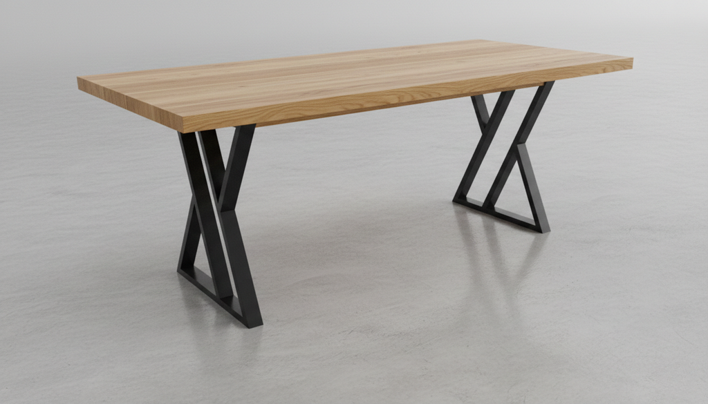 Podstawa stołu X-CROSS 900 – metalowy stelaż do stołu loft