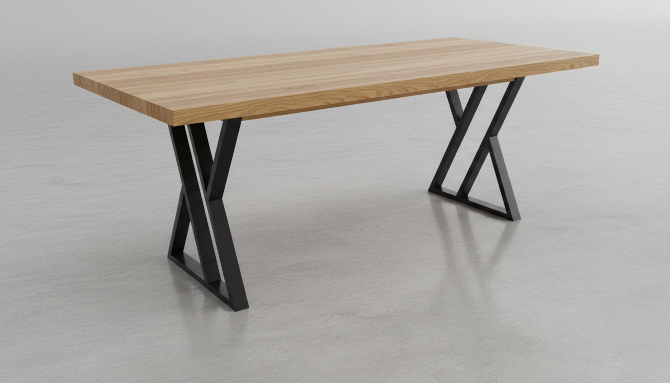 Podstawa stołu X-CROSS 900 – metalowy stelaż do stołu loft