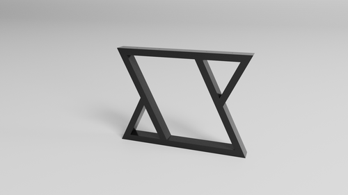 Podstawa stołu X-CROSS 720 – metalowy stelaż do stołu loft