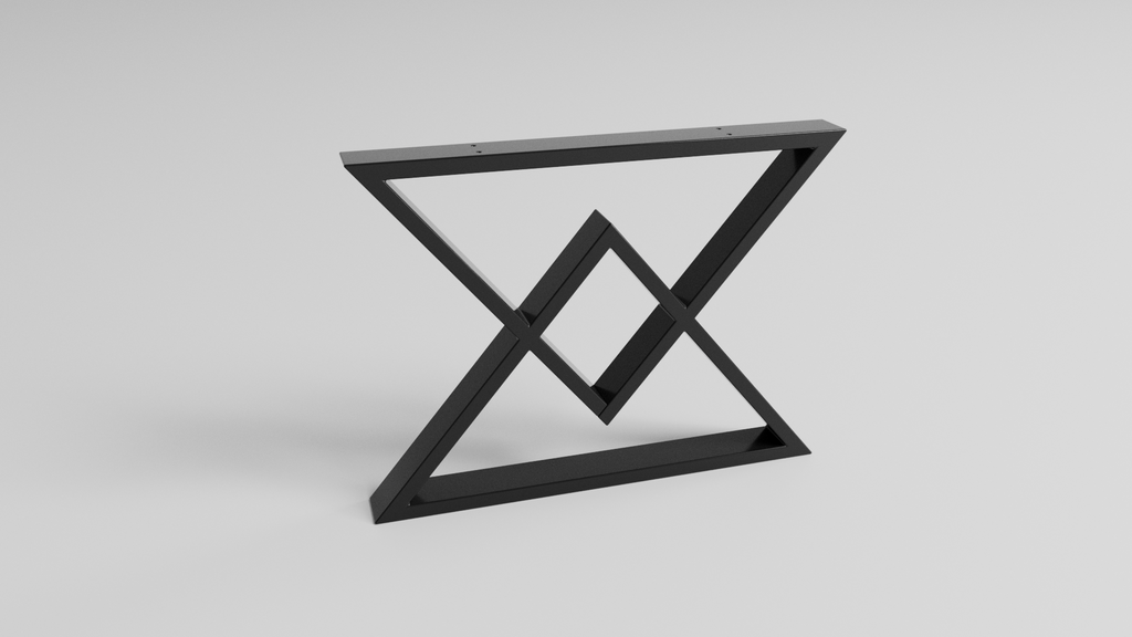 Podstawa do stołu X-Klepsydra 450 – metalowy stelaż do stołu loft