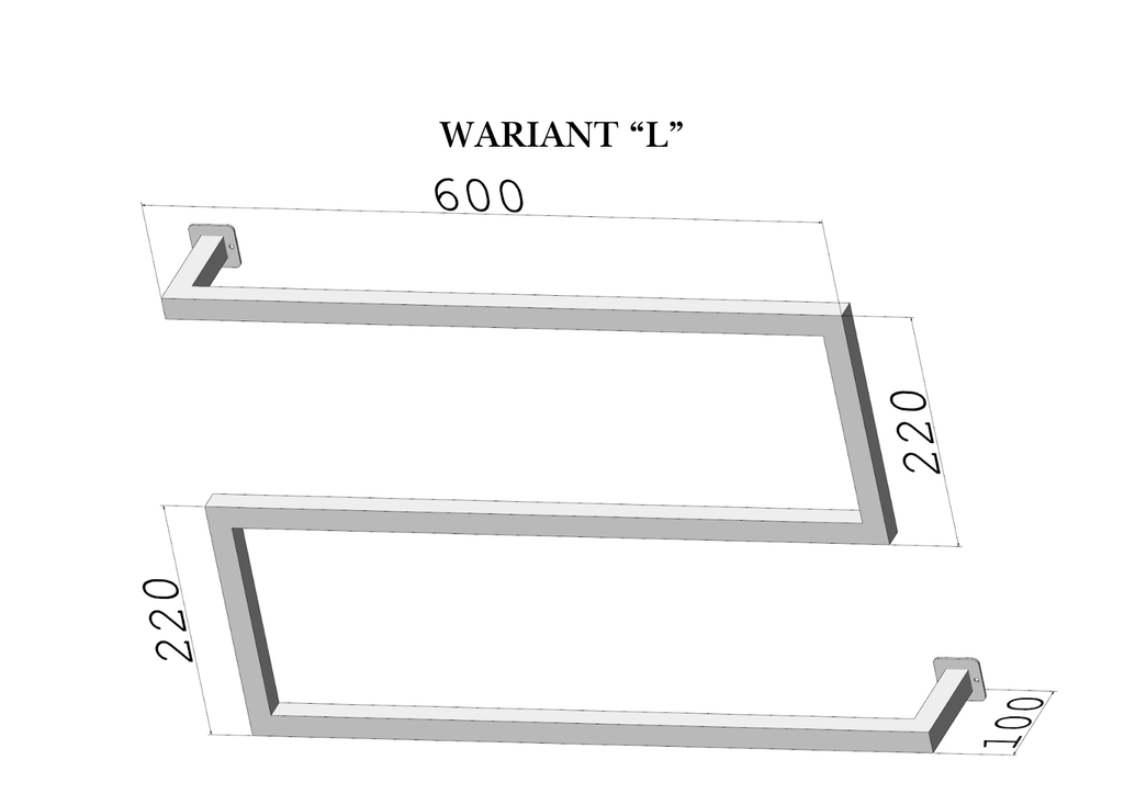 Wieszak na ręczniki Z-LINE – ścienny (S/M/L/XL) – metalowy wieszak ścienny na ręczniki loft