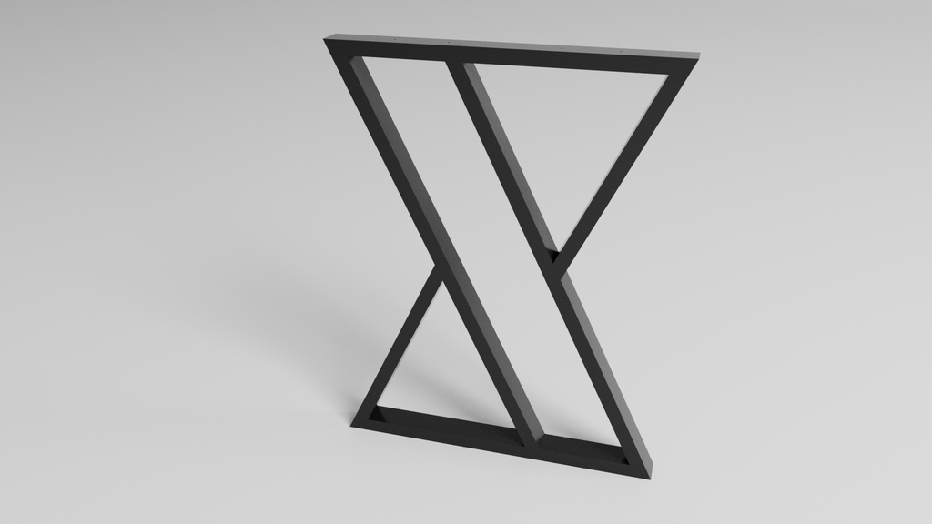 Podstawa stołu X-CROSS 900 – metalowy stelaż do stołu loft