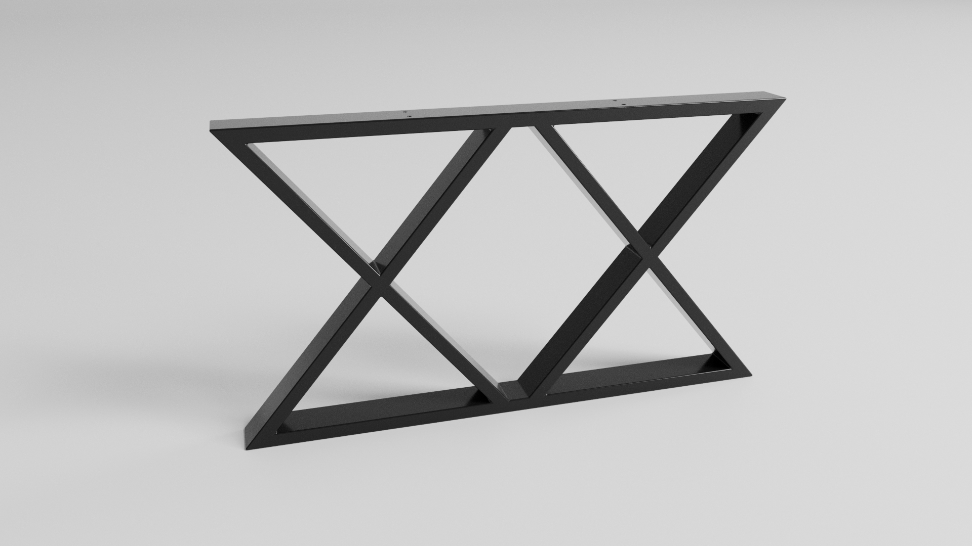 Podstawa do stołu X-Klepsydra 450 – metalowy stelaż do stołu loft