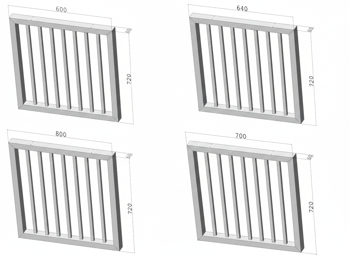 Metalowe nogi do stołu Lamel 720 – metalowe nogi do stołu loft