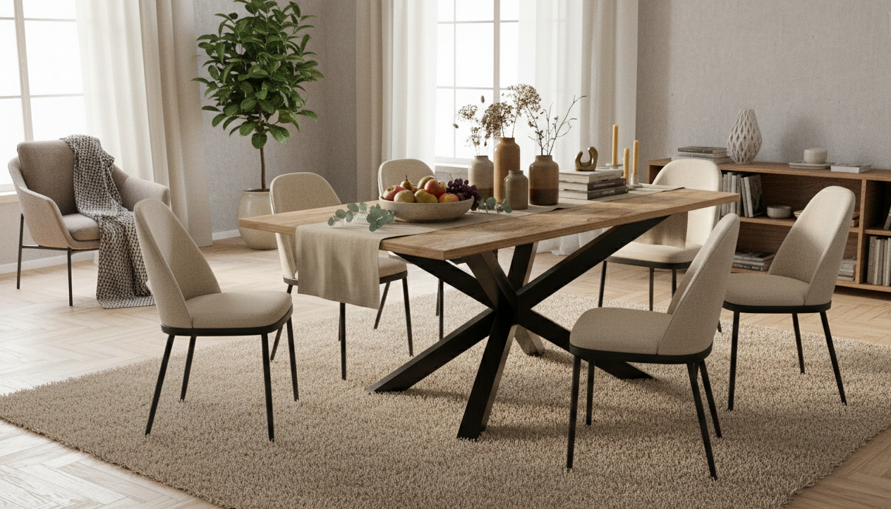 Podstawa do stołu SPIDER 80 – metalowy stelaż do stołu loft