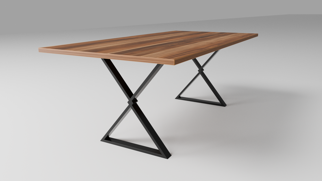 Podstawa do stołu X-Klepsydra 720 – metalowy stelaż do stołu loft