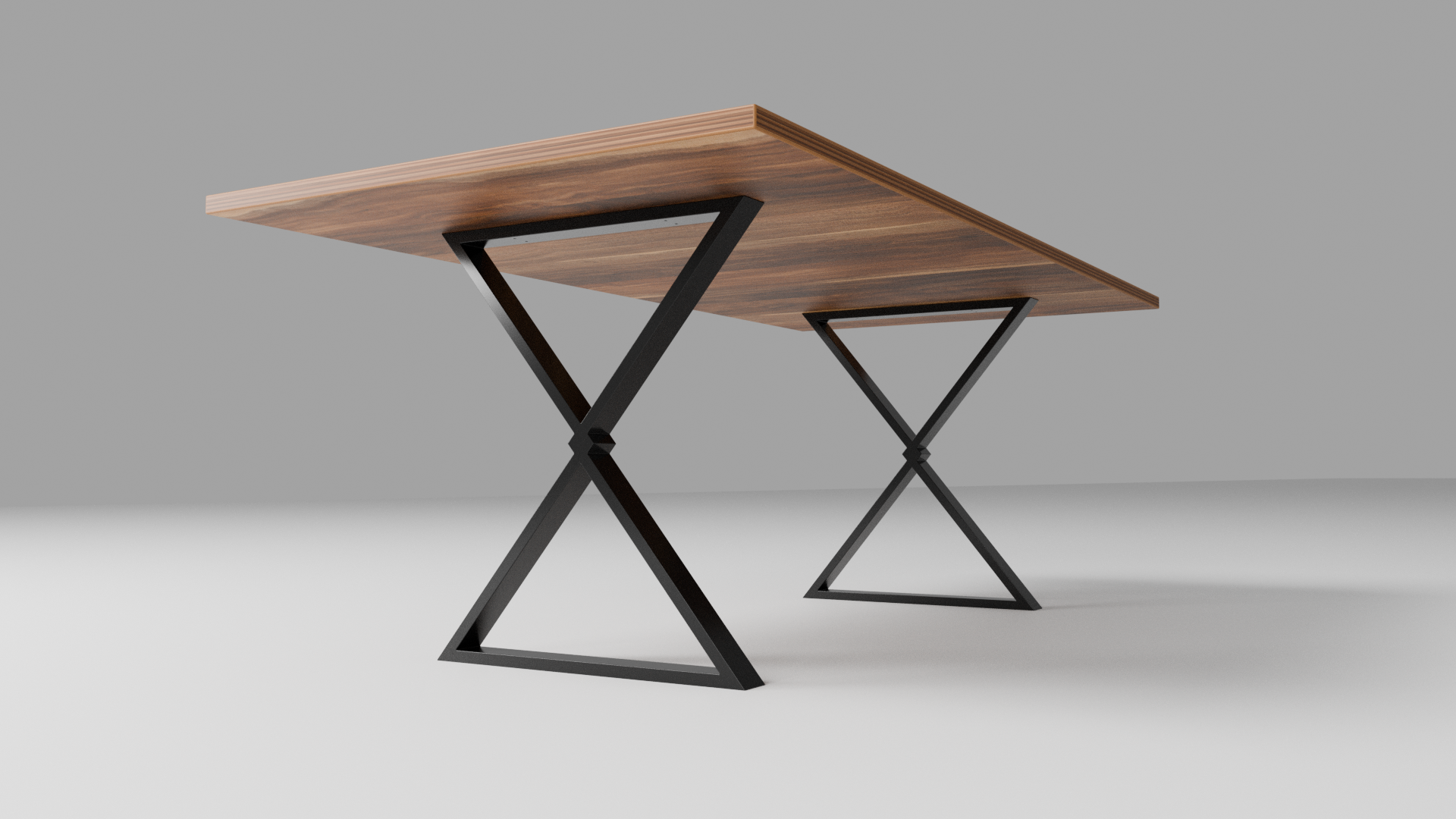 Podstawa do stołu X-Klepsydra 720 – metalowy stelaż do stołu loft