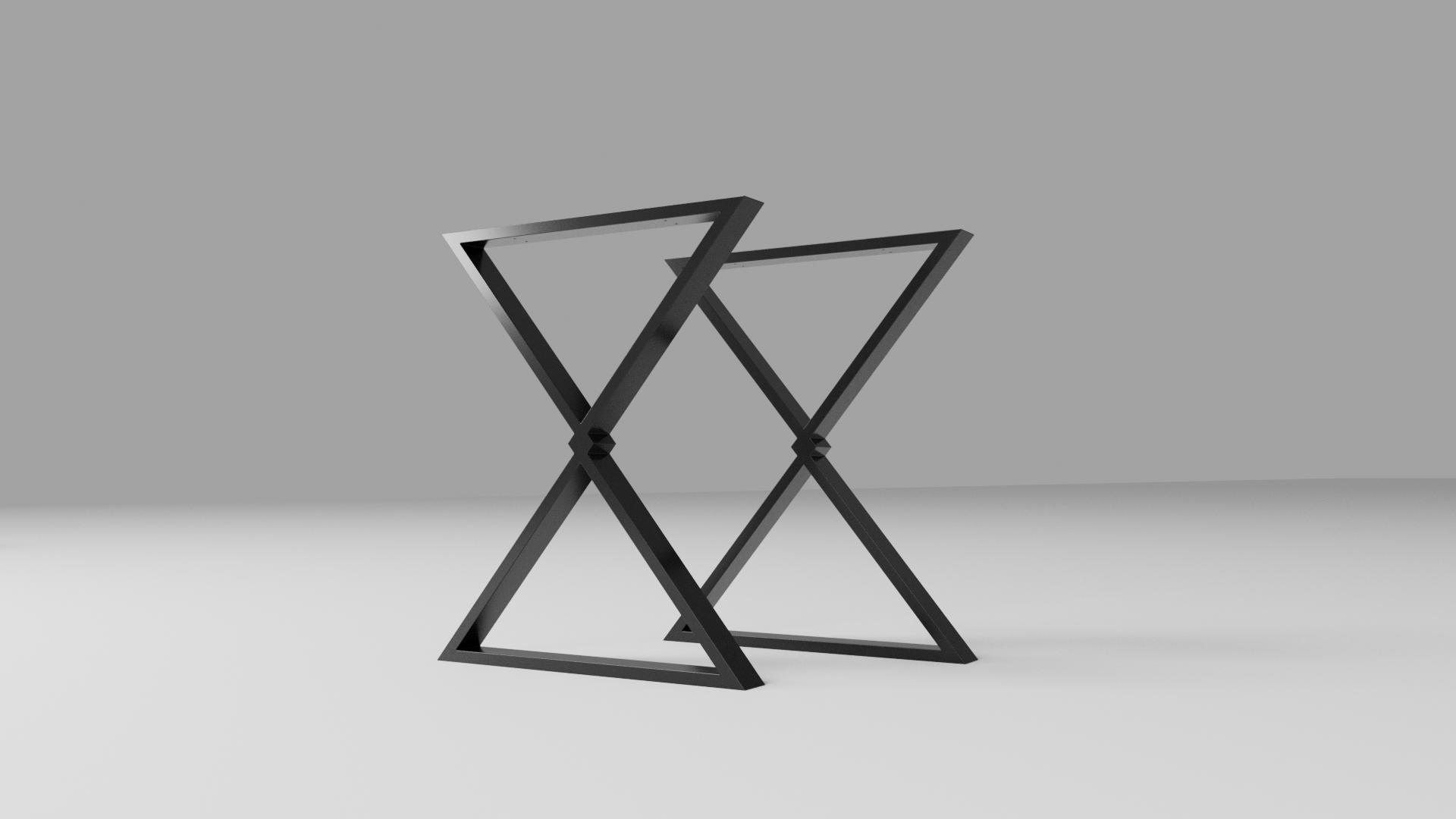 Podstawa do stołu X-Klepsydra 720 – metalowy stelaż do stołu loft