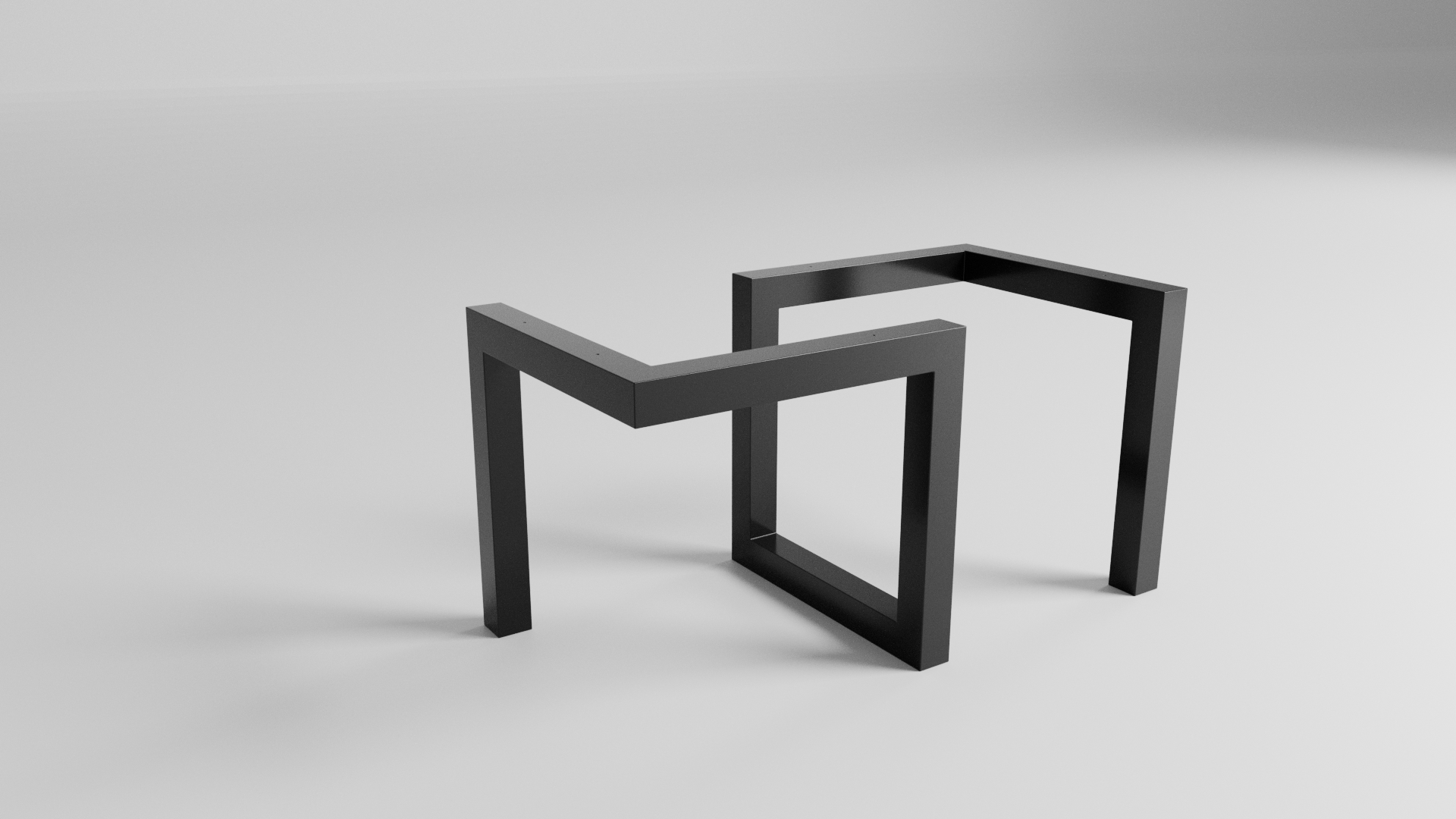 Podstawa do stołu Loft Zygzak 720 – metalowy stelaż do stołu loft