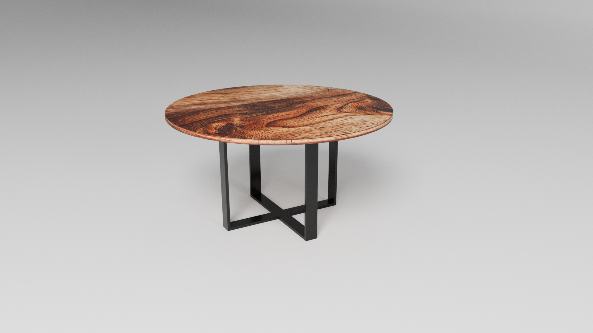 Podstawa do stołu okrągłego CROSS 80/20 – metalowy stelaż do stołu loft