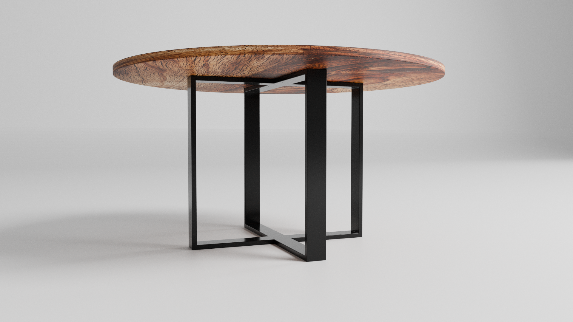 Podstawa do stołu okrągłego CROSS 80/20 – metalowy stelaż do stołu loft