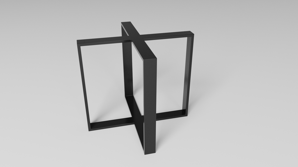 Podstawa do stołu okrągłego CROSS 80/20 – metalowy stelaż do stołu loft