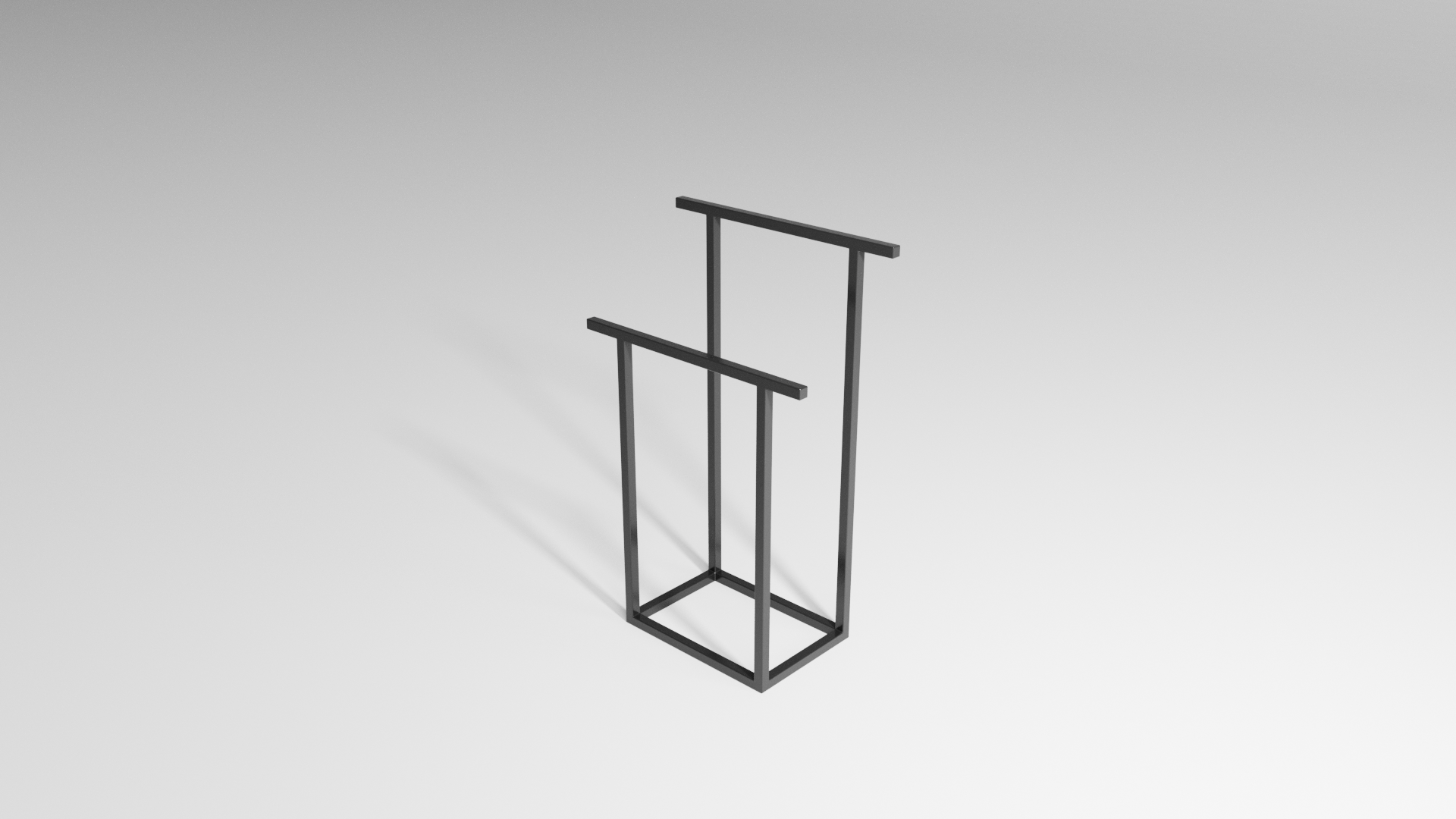 Stojak na ręczniki FRAME DUO S – metalowy stojak na ręczniki loft