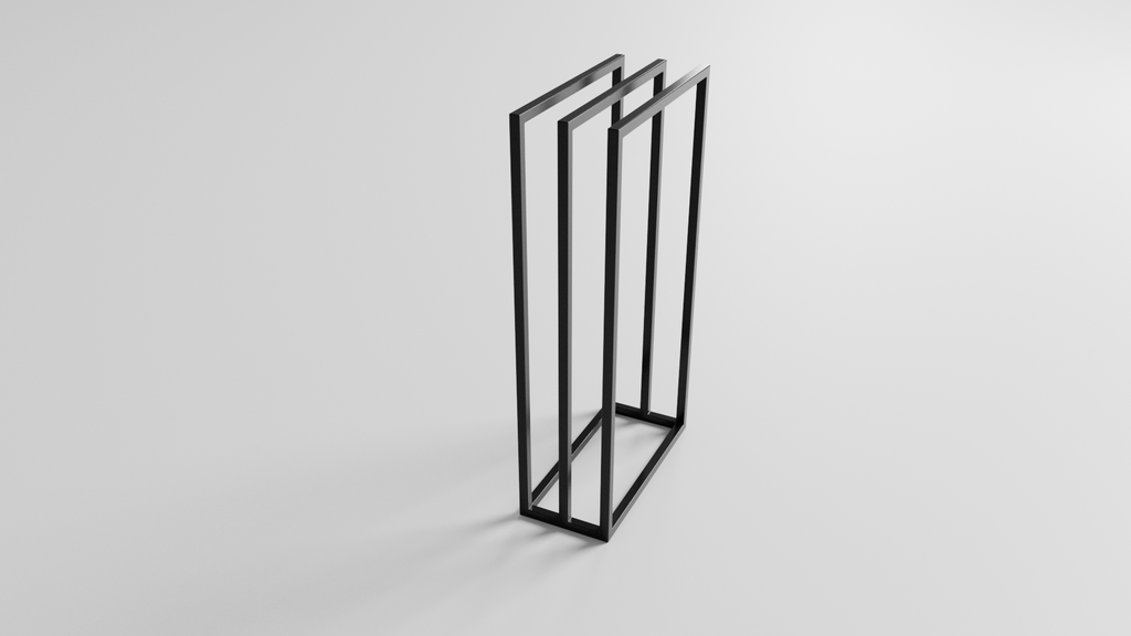 Stojak na ręczniki SLIM Compact (450×200×800 mm) – metalowy stojak na ręczniki loft