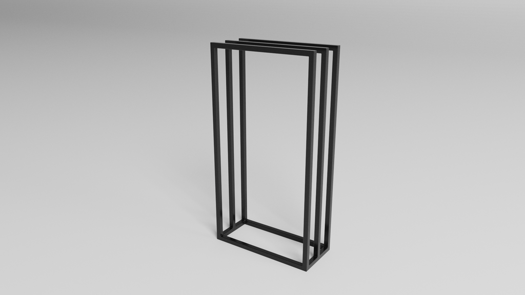 Stojak na ręczniki SLIM Compact (450×200×800 mm) – metalowy stojak na ręczniki loft