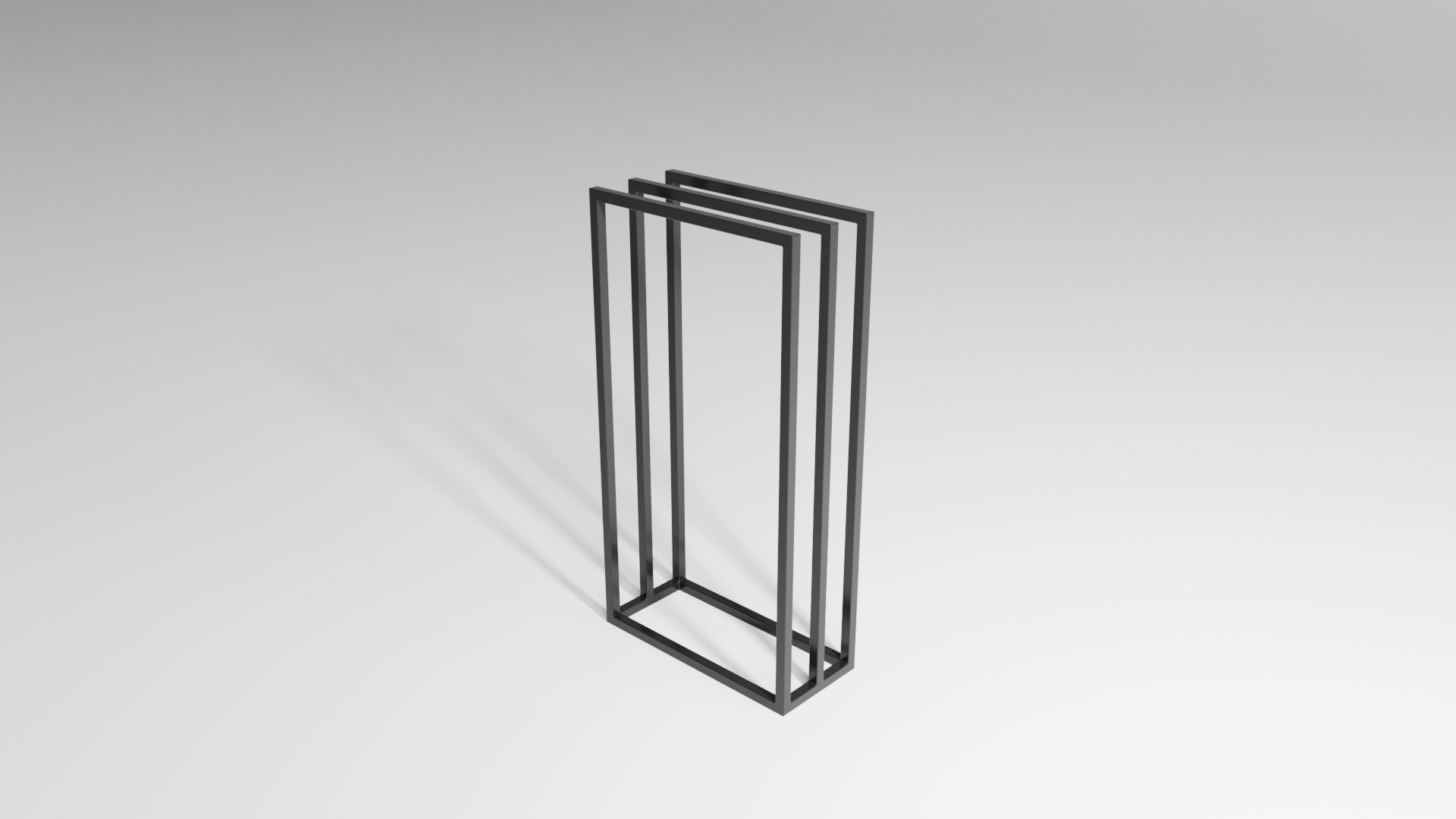 Stojak na ręczniki SLIM Compact (450×200×800 mm) – metalowy stojak na ręczniki loft