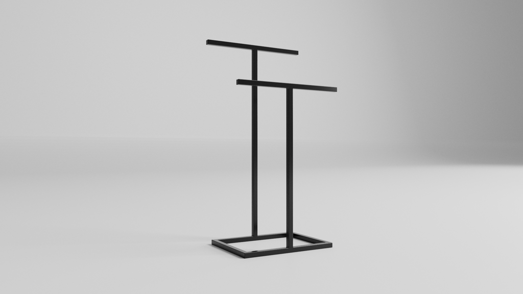 Stojak na ręczniki TWIN M - Standard – metalowy stojak na ręczniki loft