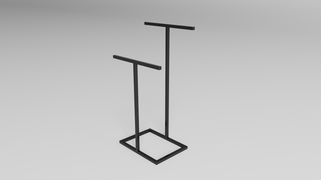 Stojak na ręczniki TWIN M - Standard – metalowy stojak na ręczniki loft