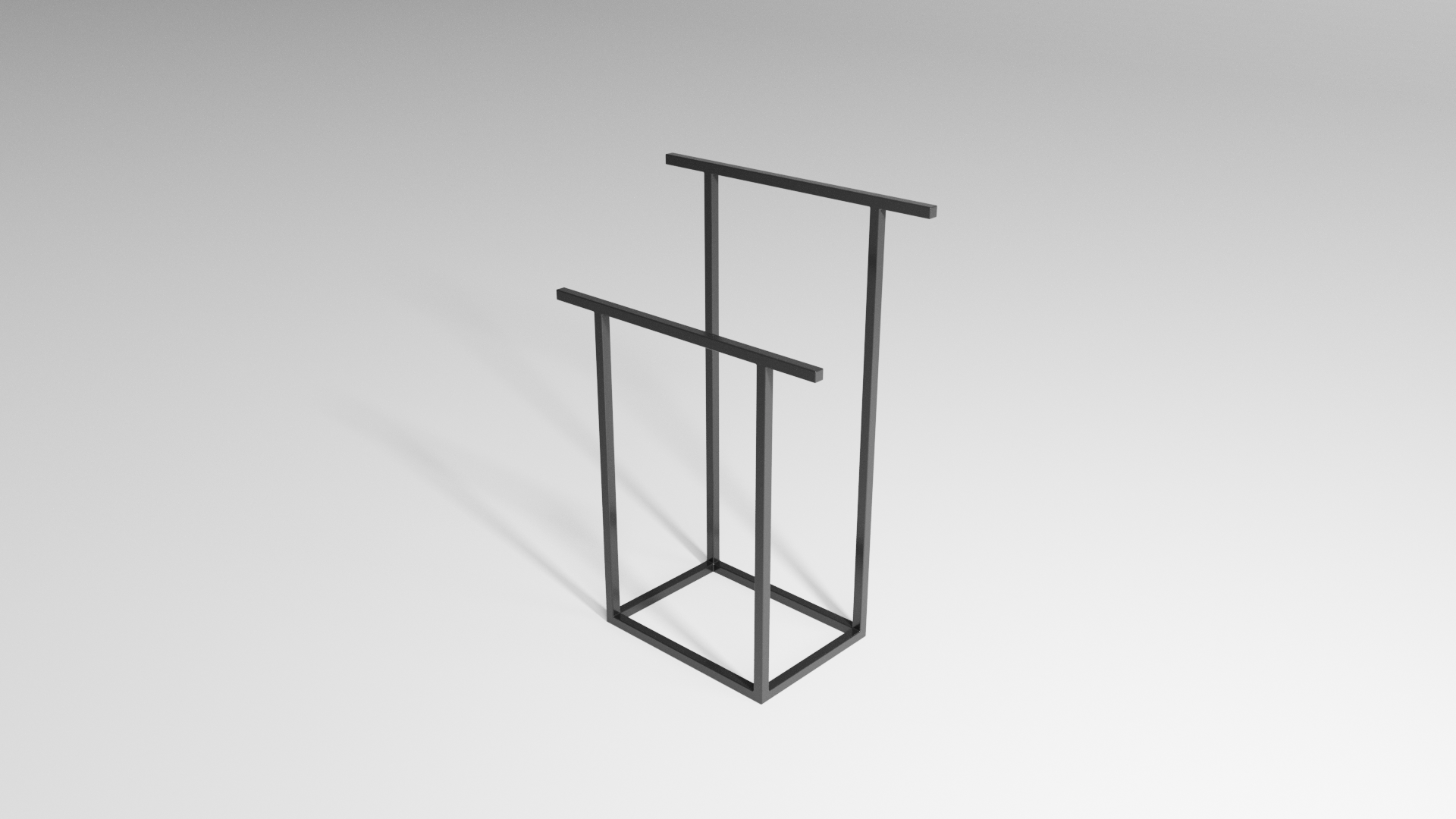 Stojak na ręczniki FRAME DUO M – metalowy stojak na ręczniki loft