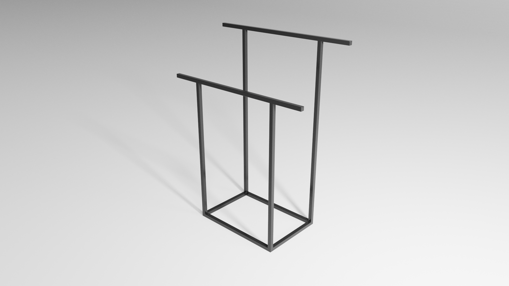 Stojak na ręczniki FRAME DUO XL – metalowy stojak na ręczniki loft