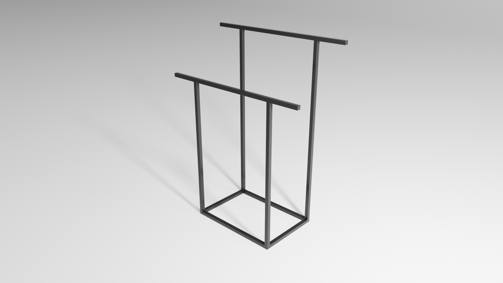 Stojak na ręczniki FRAME DUO XL – metalowy stojak na ręczniki loft