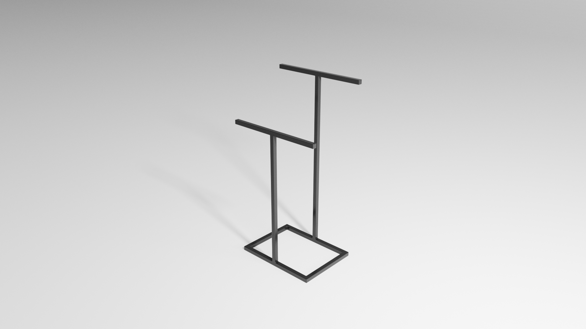 Stojak na ręczniki TWIN M - Standard – metalowy stojak na ręczniki loft