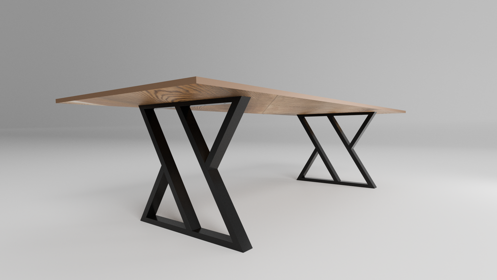 Podstawa stołu X-CROSS 720 – metalowy stelaż do stołu loft