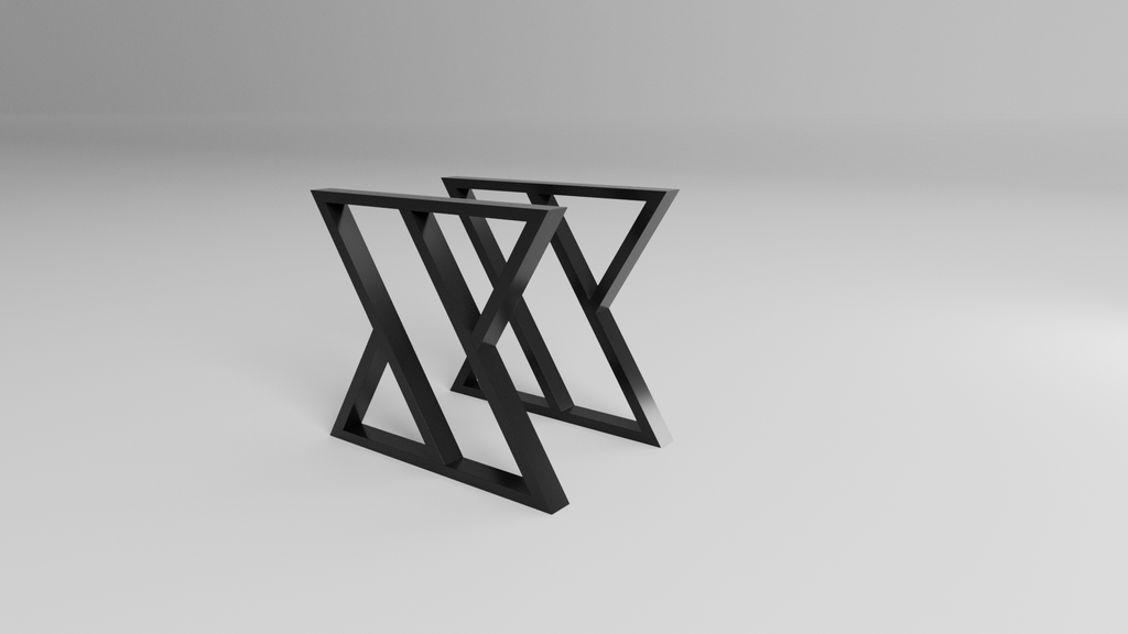 Podstawa stołu X-CROSS 720 – metalowy stelaż do stołu loft