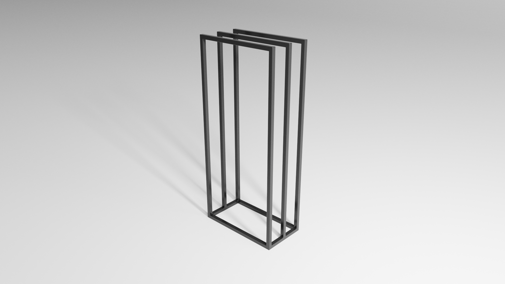 Stojak na ręczniki SLIM Spa (450×240×1000 mm) – metalowy stojak na ręczniki loft