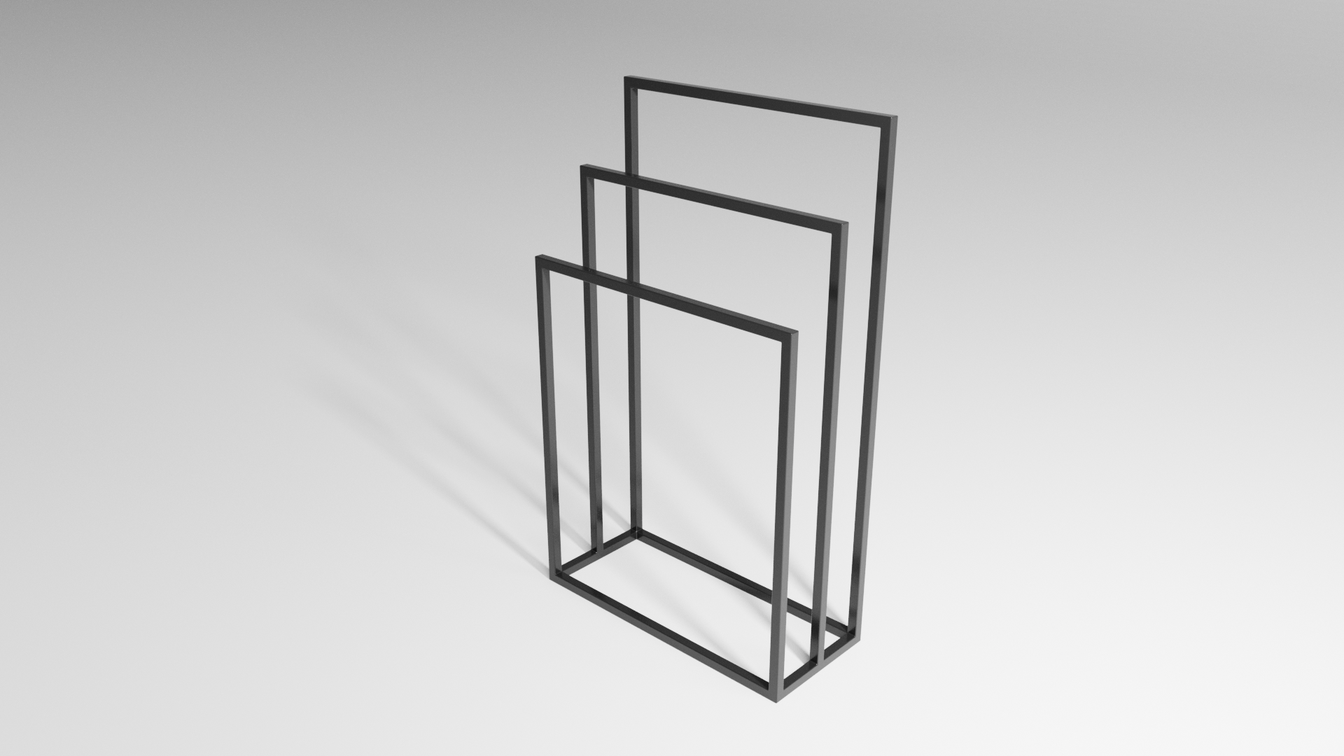 Stojak na ręcznik TRIO Spa - (600×260, 700/850/1000) – metalowy stojak na ręczniki loft