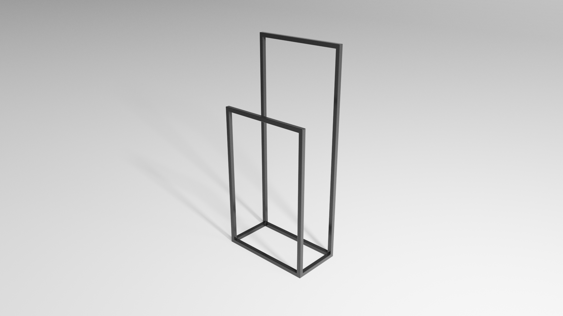 Stojak na ręczniki DUO Spa (450×240, 1000/700 mm) – metalowy stojak na ręczniki loft