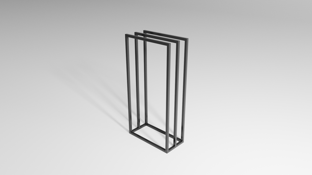 Stojak na ręczniki SLIM Standard (450×220×900 mm) – metalowy stojak na ręczniki loft