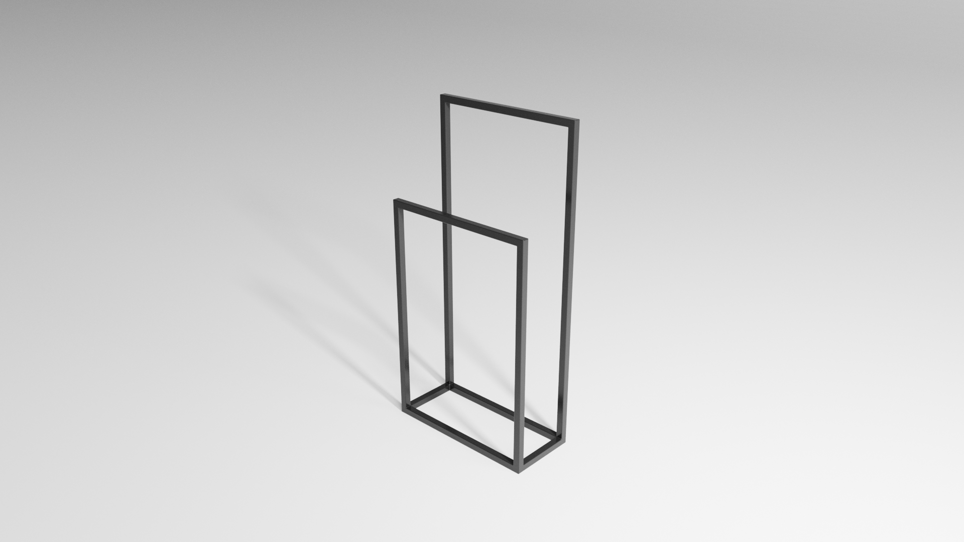 Stojak na ręczniki DUO Standard (450×200, 900/650 mm) – metalowy stojak na ręczniki loft