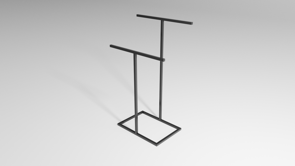 Stojak na ręczniki TWIN XL - Wysoki – metalowy stojak na ręczniki loft